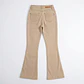 Jeans Flare Mujer Tiro Alto Beige con Push-Up - Miniatura 3