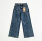 Jeans Wide Leg Azul Nevado Elasticado - Miniatura 3