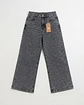 Jeans Palazo Tiro Alto Mujer Gris Grafito Jaspeado - Miniatura 3