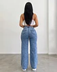 Jeans Palazo Wide Leg Mujer Tiro Alto Azul Nevado - Miniatura 2