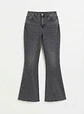 Jeans Flare Mujer Tiro Alto Grafito Costura Frontal - Miniatura 3