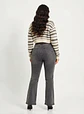 Jeans Flare Mujer Tiro Alto Grafito Costura Frontal - Miniatura 2