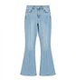 Jeans Flare Mujer Tiro Alto Celeste Lavado Costura Frontal - Miniatura 3