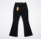 Jeans Flare Acampanado Negro Tiro Alto Elasticado con Push-Up - Miniatura 4