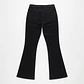 Jeans Flare Acampanado Tiro Alto Elasticado Negro Solido - Miniatura 4