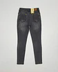 Jeans Flare Pitillo Elasticado Gris Grafito Focalizado con Rotos - Miniatura 2