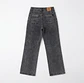 Jeans Wide Leg Tiro Alto Grafito Acid Wash - Miniatura 4