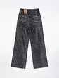 Jeans Palazo Elasticado Tiro Alto Grafito Nevado - Miniatura 4