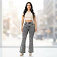 Flare Acampanado Gris Nevado Elasticado con Push-Up - Miniatura 1
