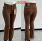 Flare Acampanado Marrón Chocolate Tiro Alto Elasticado Push-Up - Miniatura 3