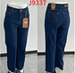 Wide Leg Palazo Azul Marino Tiro Alto Elasticado Push-Up - Miniatura 3
