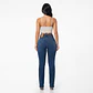 Recto Azul Jeans Clásico Tiro Alto Elasticado con Push-Up - Miniatura 2