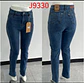 Recto Azul Jeans Clásico Tiro Alto Elasticado con Push-Up - Miniatura 3
