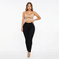 Skinny Negro Solido Elasticado Tiro Alto con Push-Up - Miniatura 1
