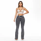 9216 | Flare Grafito Nevado Tiro Alto Elasticado con Push-Up - Miniatura 1