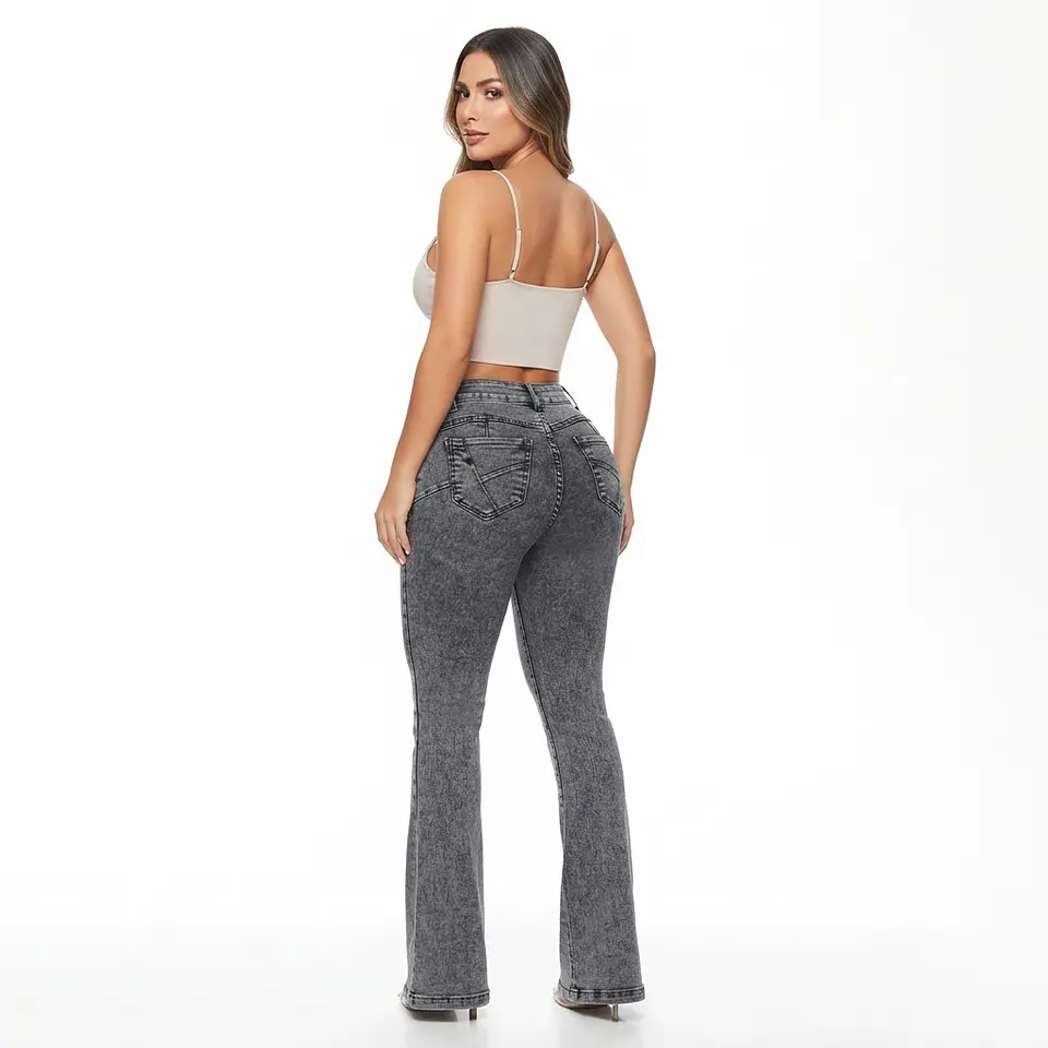 9216 | Flare Grafito Nevado Tiro Alto Elasticado con Push-Up 2