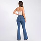 9360 | Flare Azul Nevado Linea Frontal Tiro Alto Elasticado con Push-Up - Miniatura 2