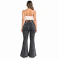 9364 | Flare Grafito Nevado Linea Frontal Tiro Alto Elasticado con Push-Up - Miniatura 2