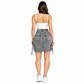J3070 | Falda Short Corta de Mezclilla Cargo Gris Nevado con Push-Up - Miniatura 2