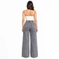 J9397 | Wide Leg Mezclilla Linea Frontal Gris Acid Wash Tiro Alto con Push-Up - Miniatura 2
