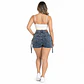J2120 | Falda Short Cargo de Mezclilla Azul Acid Wash Tiro Alto con Push-Up - Miniatura 2