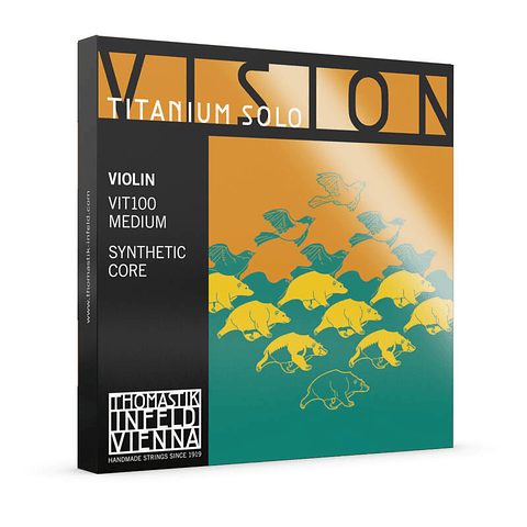 Set Cuerdas Thomastik Vision Titanium Solo para Violín 4/4.