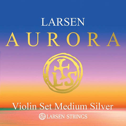 Set Cuerdas Larsen Aurora Violín 4/4 (Re entorchado en plata)