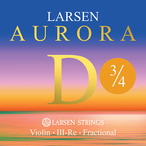 Cuerda Re Larsen Aurora Violín 3/4