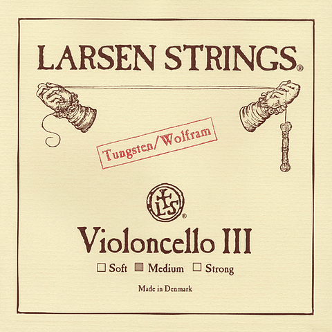 Cuerda Sol Larsen Tungsteno para Cello.