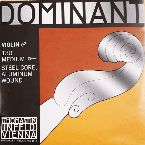 Cuerda Mi Thomastik Dominant Violín 4/4. (Entorchada)