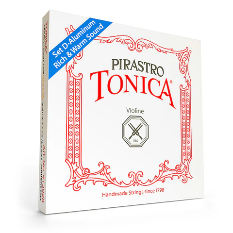 Set de Cuerdas Pirastro Tonica Violín 4/4 con Re entorchado en aluminio