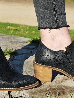 Campero Taco Negro Estampado 