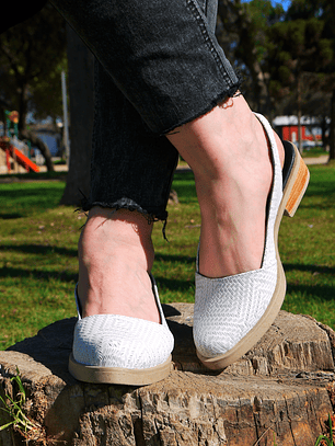 Zapato Correa China Blanco Print