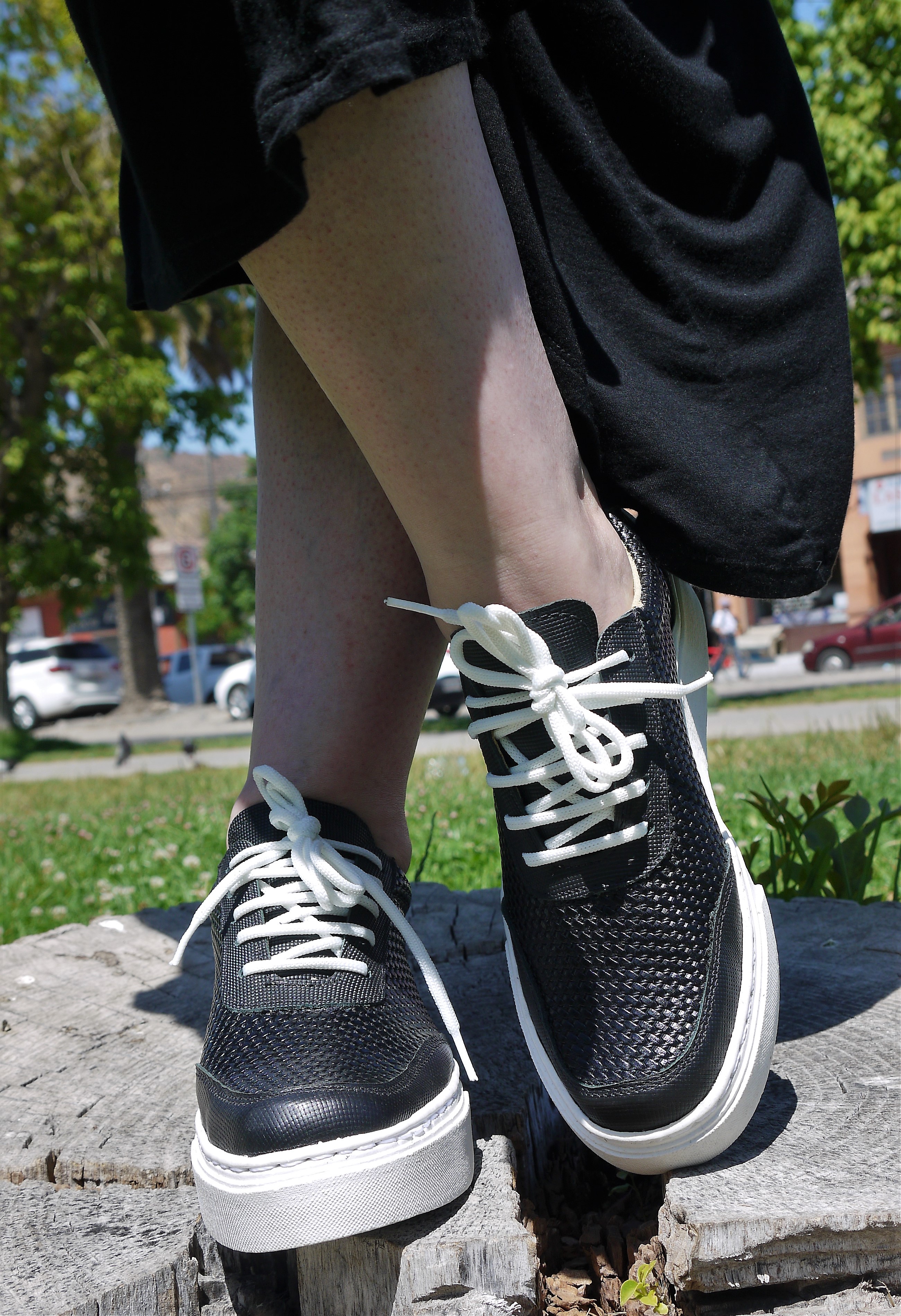 Zapatilla Negro Texturado