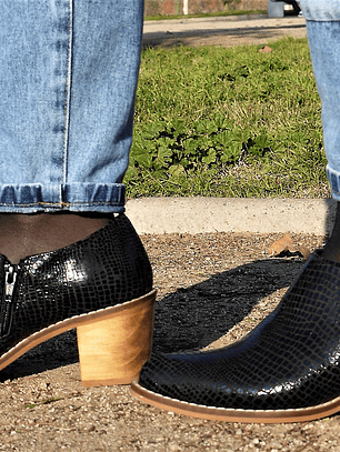 Hebilla Taco Negro Brillos