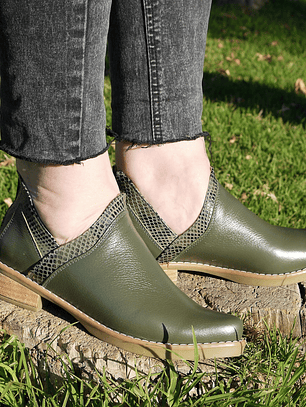 Botín Abierto Verde 