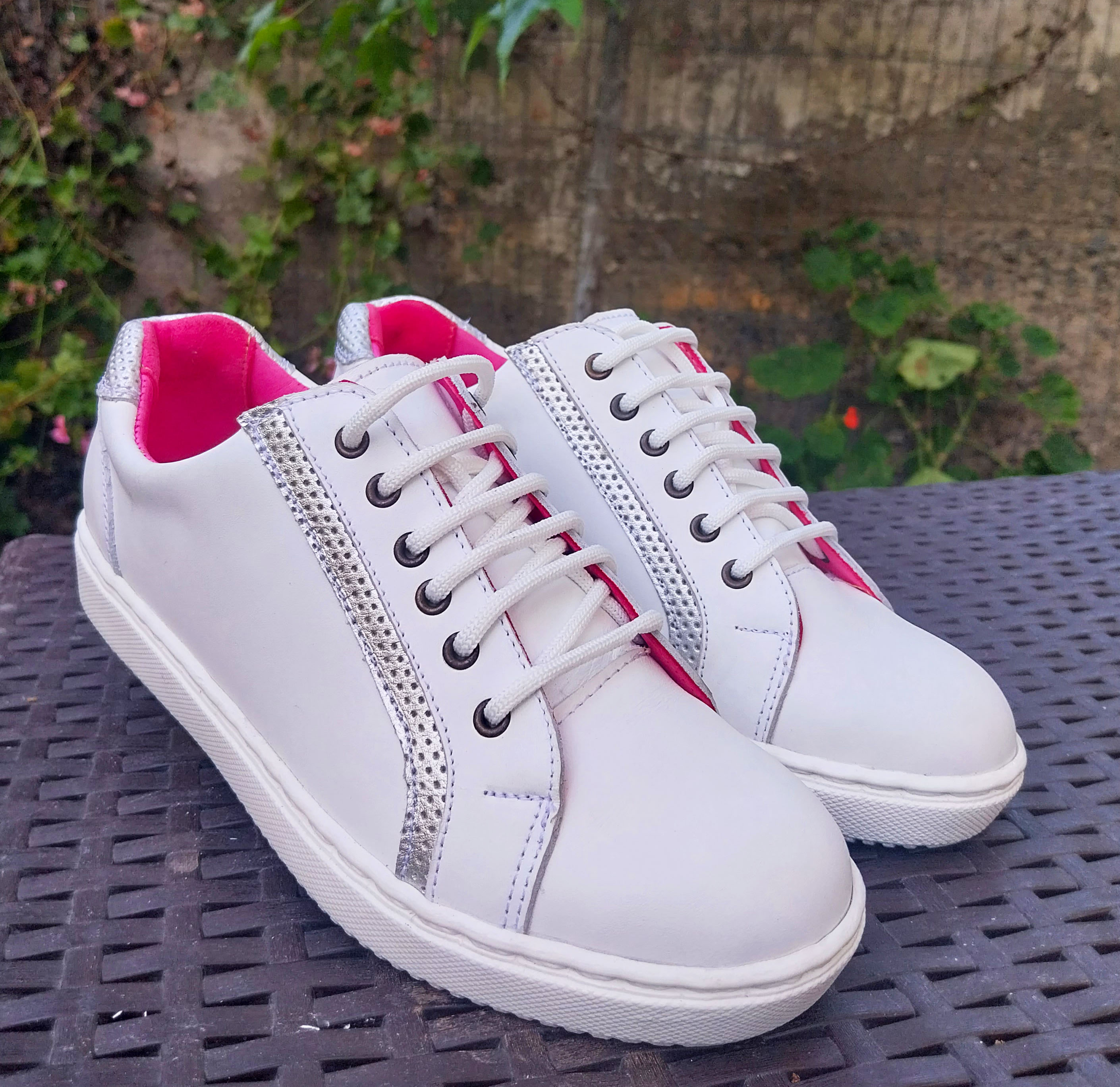 Zapatilla Blanco Plata