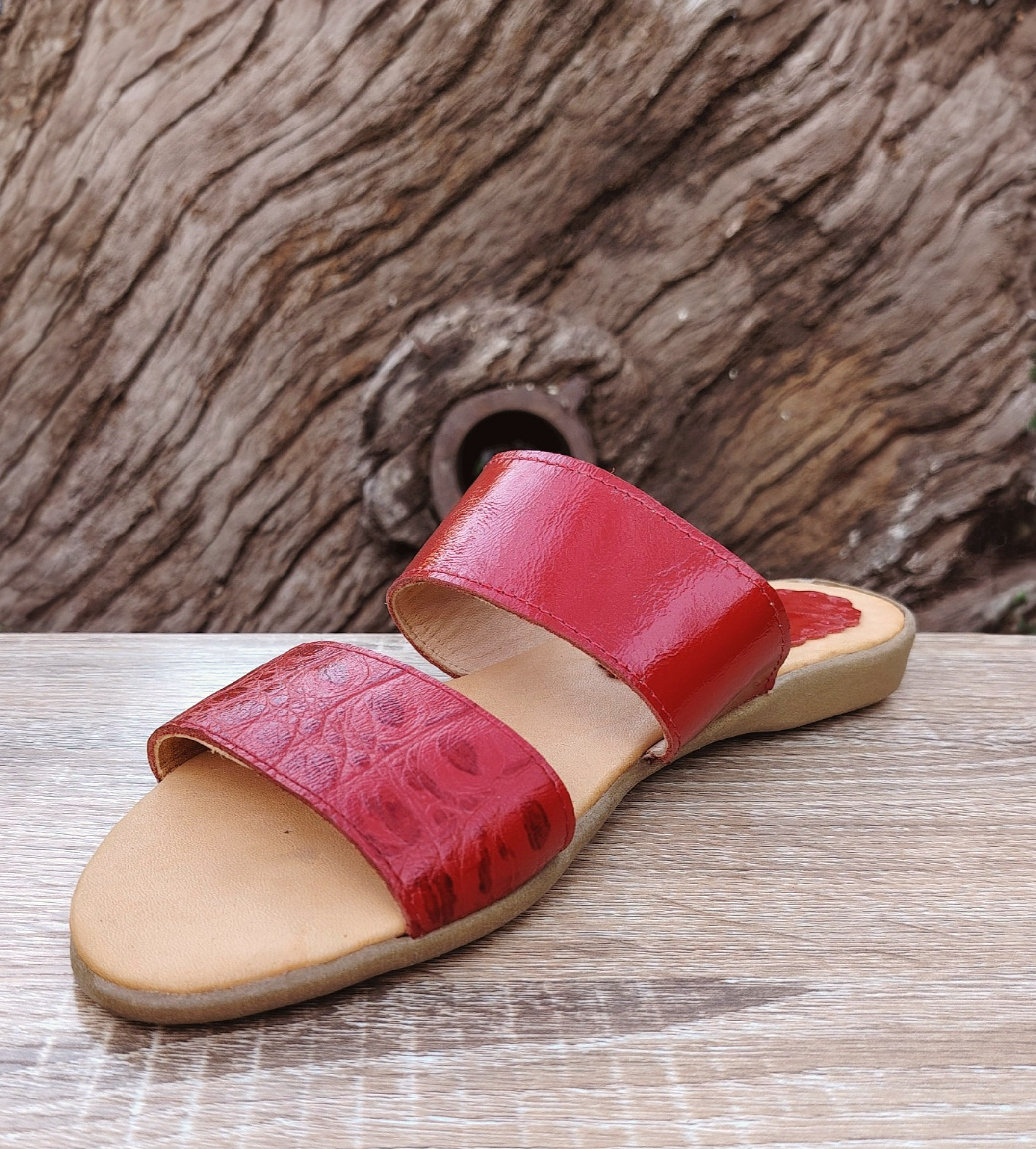 Sandalia Baja Rojo