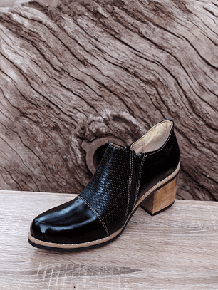 Botín 2 Cierres Negro