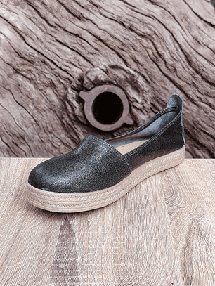 Alpargata Verde Metalizado