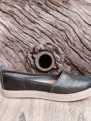 Alpargata Verde Metalizado