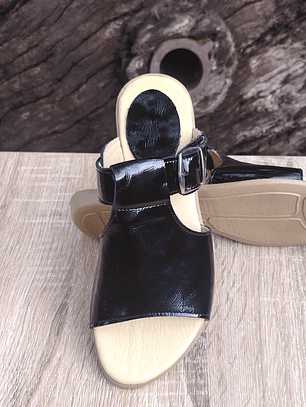 Sandalia Correa Negro PL Café