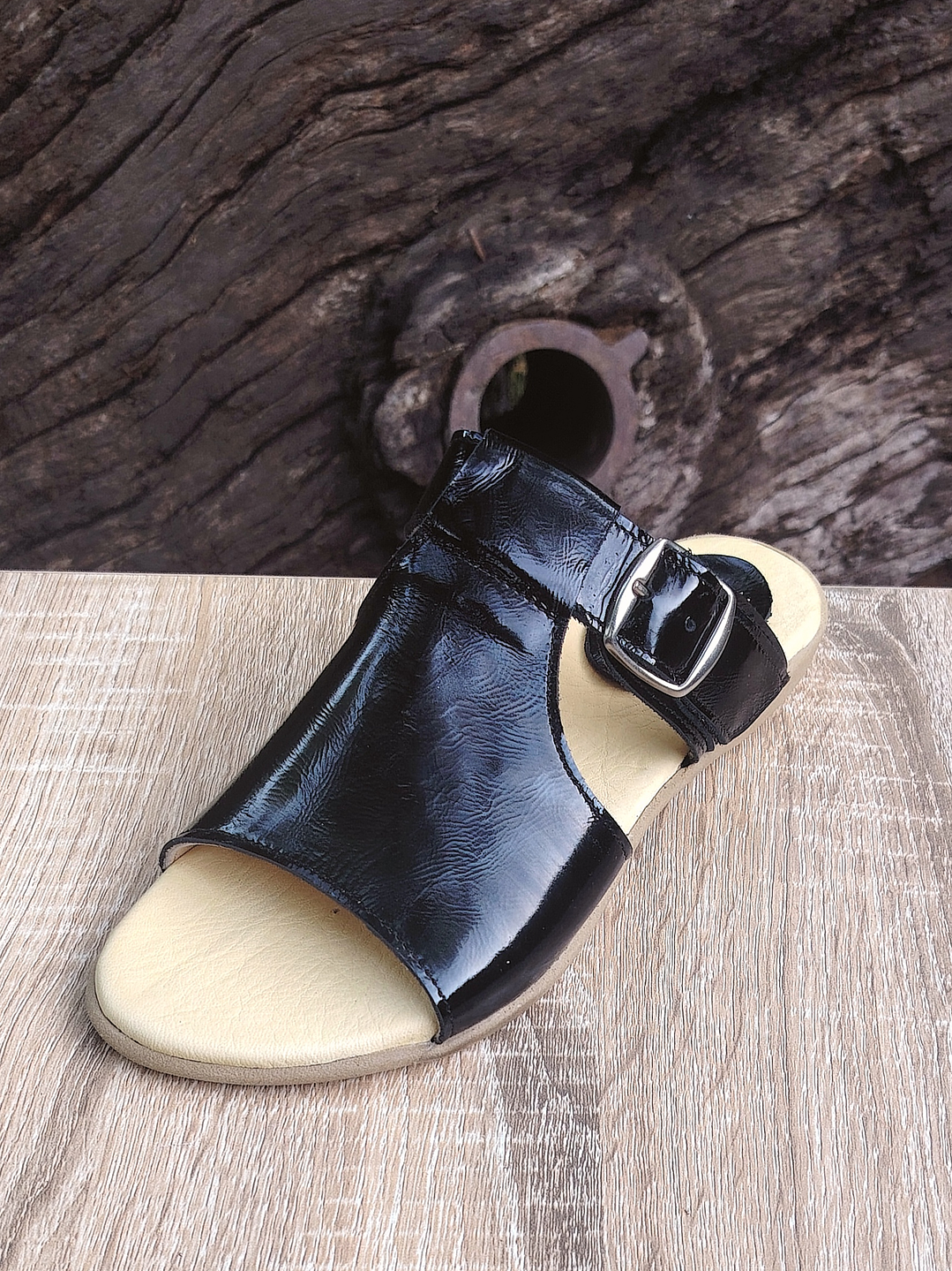 Sandalia Correa Negro PL Café 4