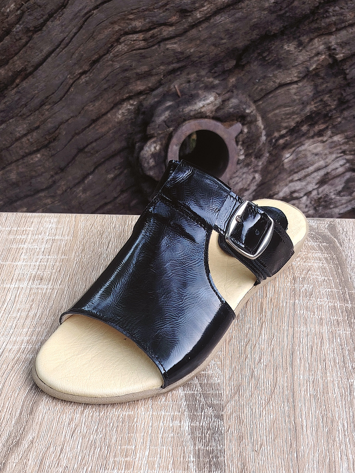 Sandalia Correa Negro PL Café 4