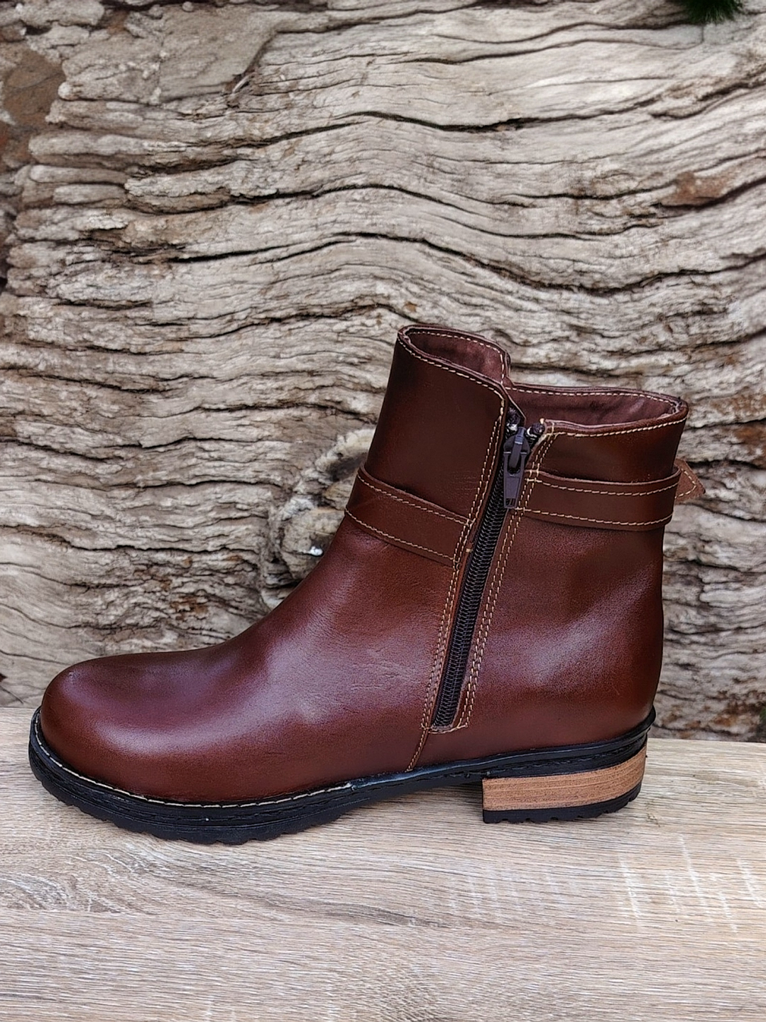 Botín Cierre Correa Café 2