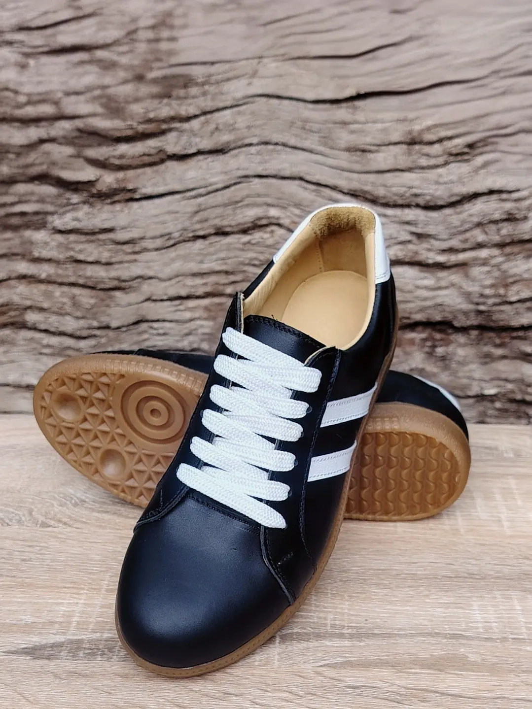 Zapatilla Negro PL Café 1