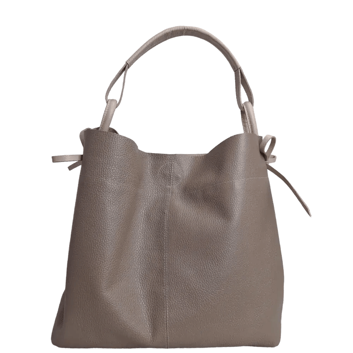 Bolso en cuero para mujer Aubrey Taupe 1