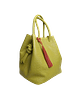 Bolso en cuero para mujer Brigitte reptil verde limon - thumbnail 4