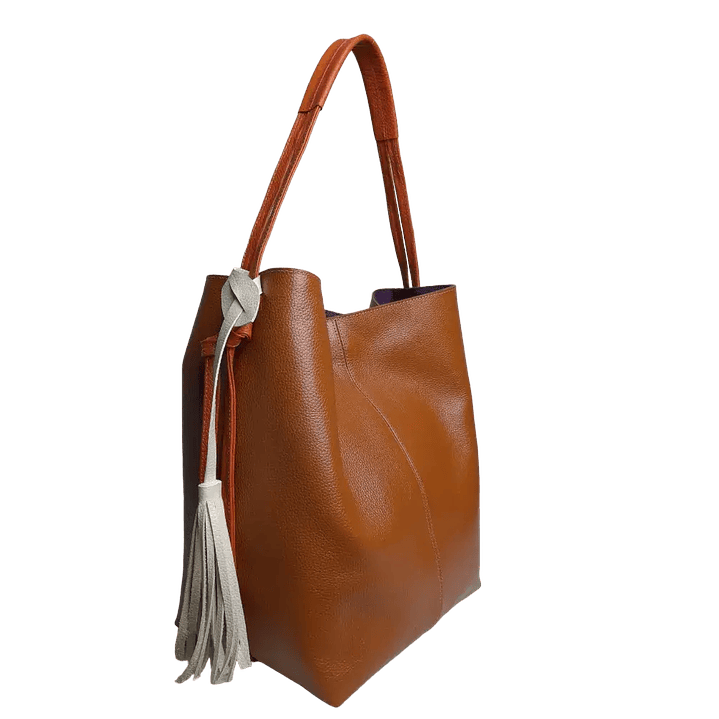 Bolso en cuero para mujer Grace Miel 2