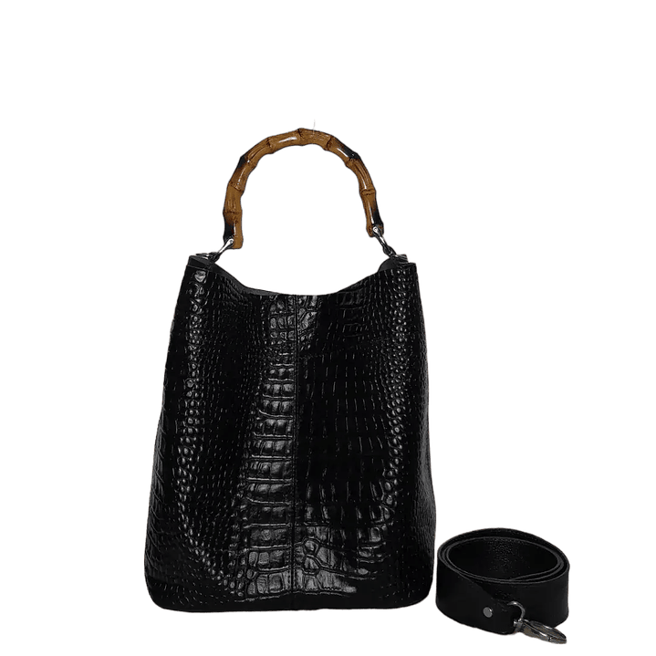 Bolso en cuero para mujer Claire Glavial negro 5